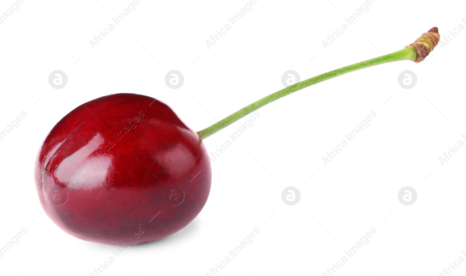 Photo of Delicious fresh ripe cherry isolated on white