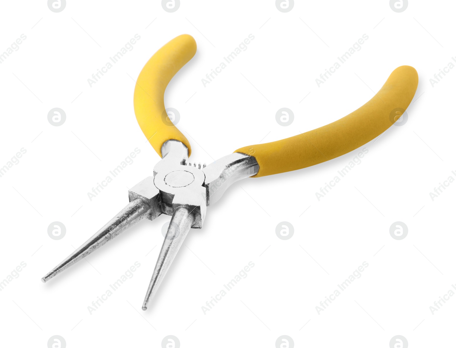 Photo of New round nose pliers isolated on white