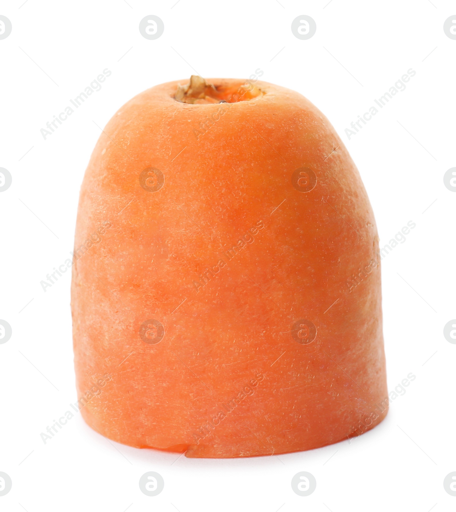 Photo of Piece of ripe carrot on white background