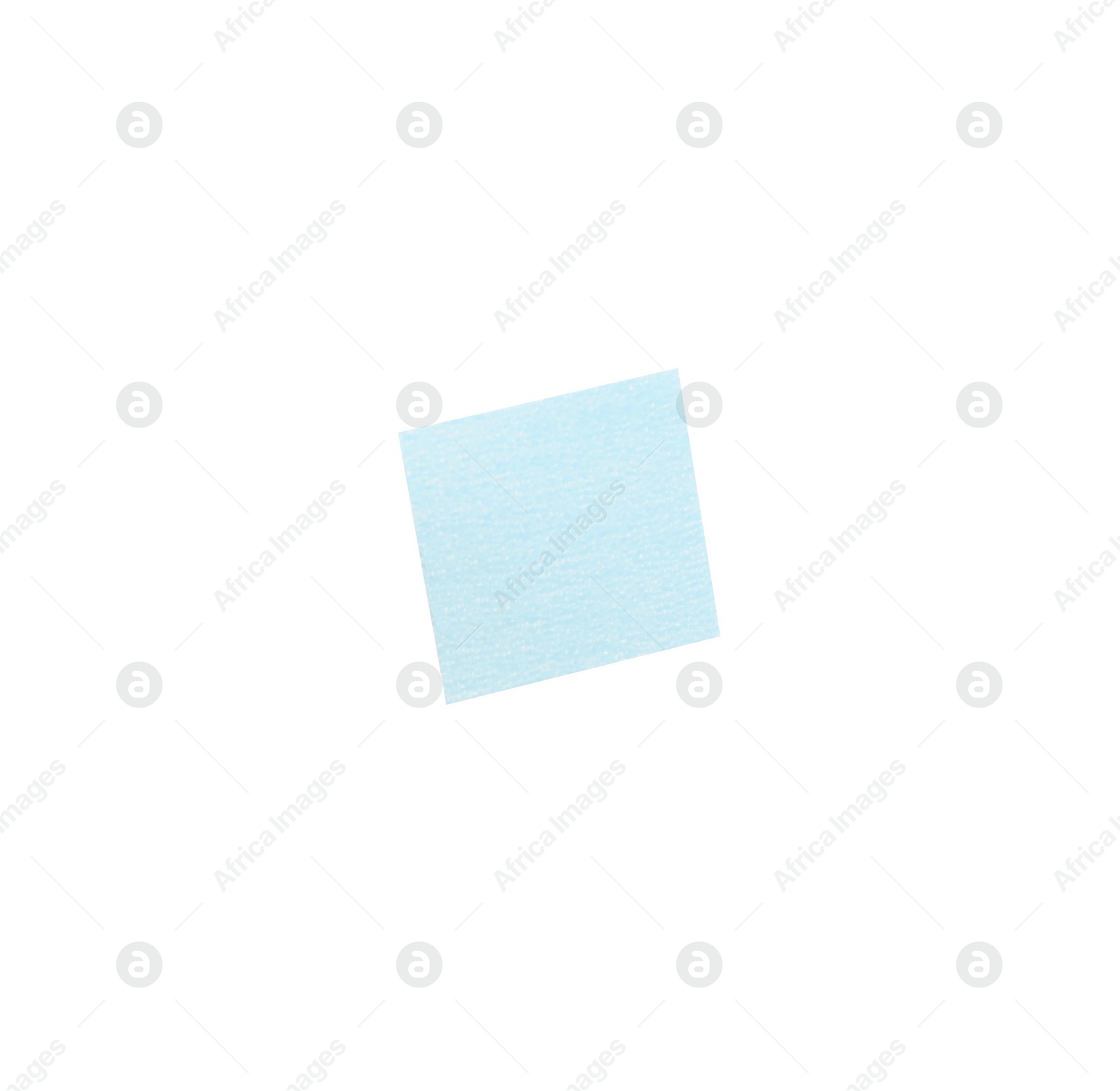 Photo of Piece of light blue confetti isolated on white