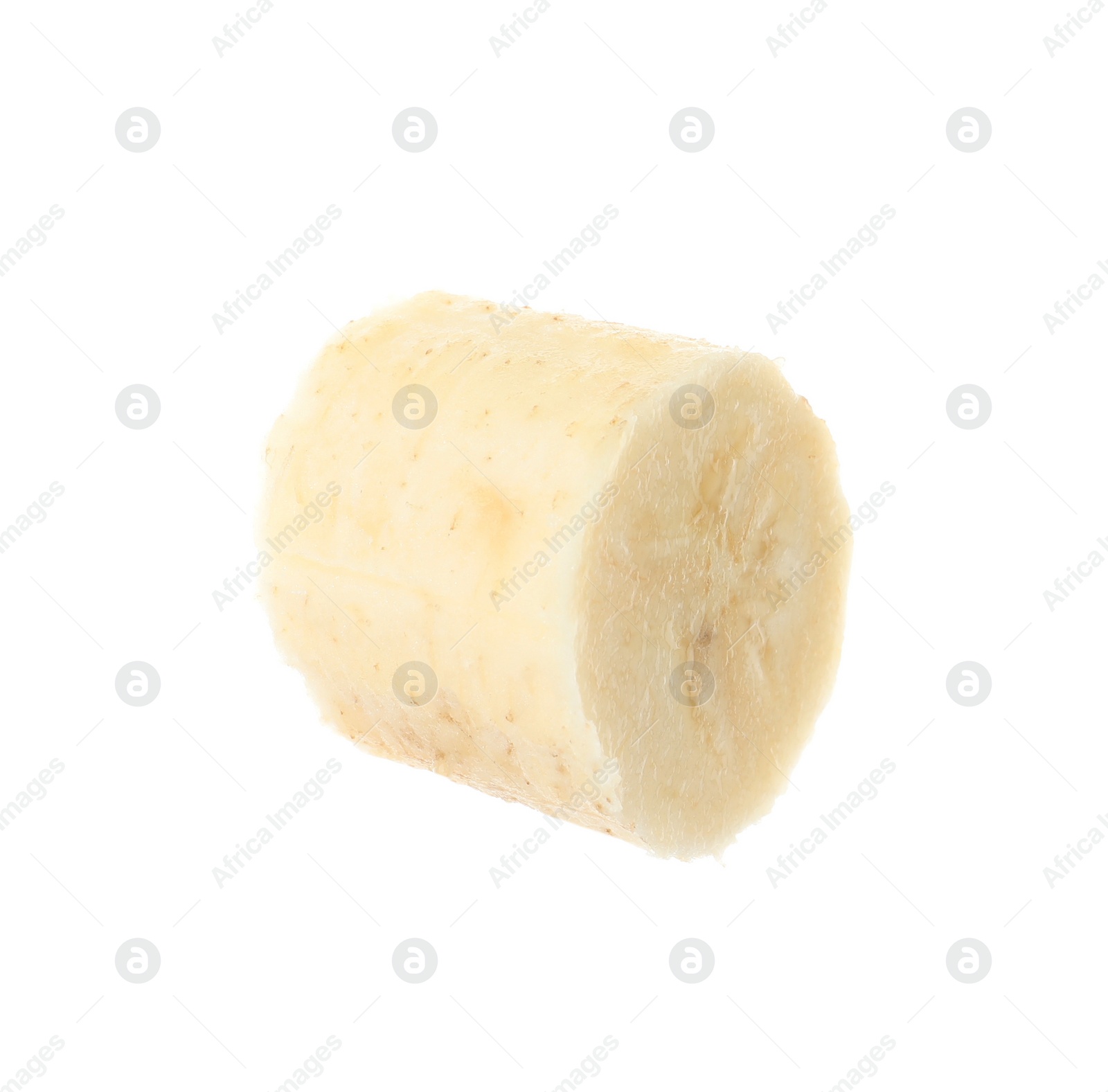 Photo of Piece of tasty ripe banana isolated on white