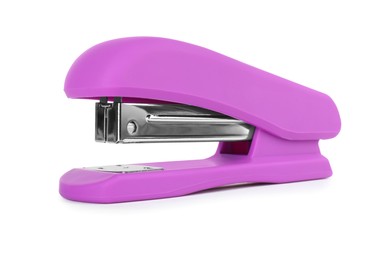One new bright stapler isolated on white