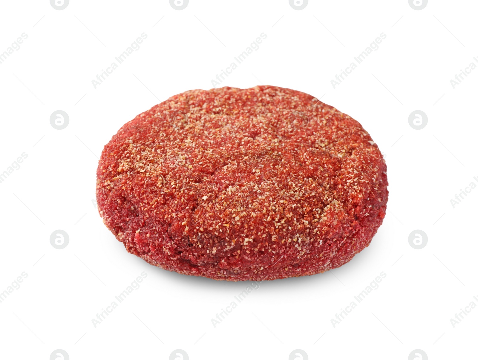 Photo of One tasty vegan cutlet isolated on white