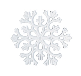 Beautiful snowflake isolated on white. Christmas decoration