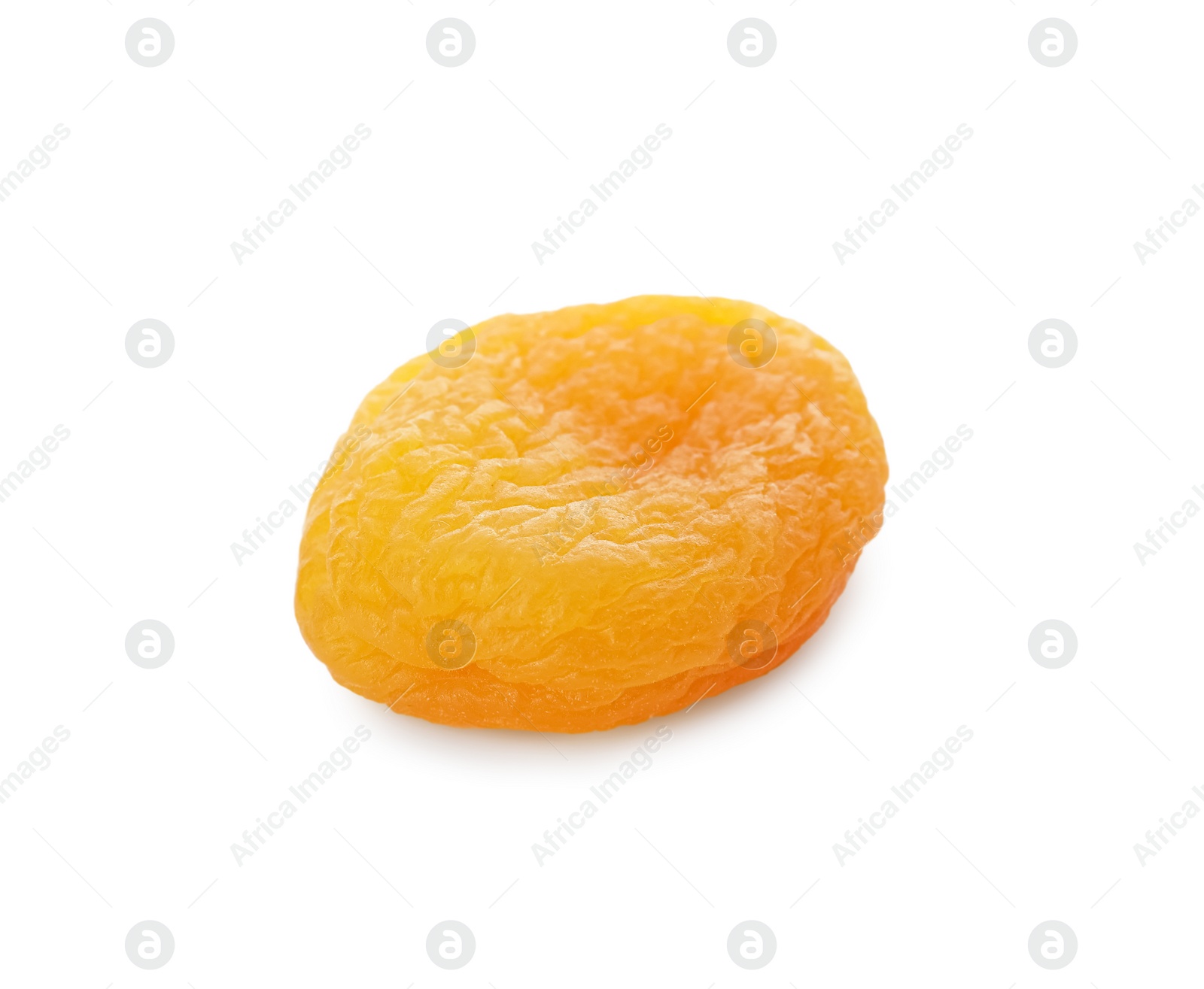 Photo of Tasty apricot isolated on white. Dried fruit