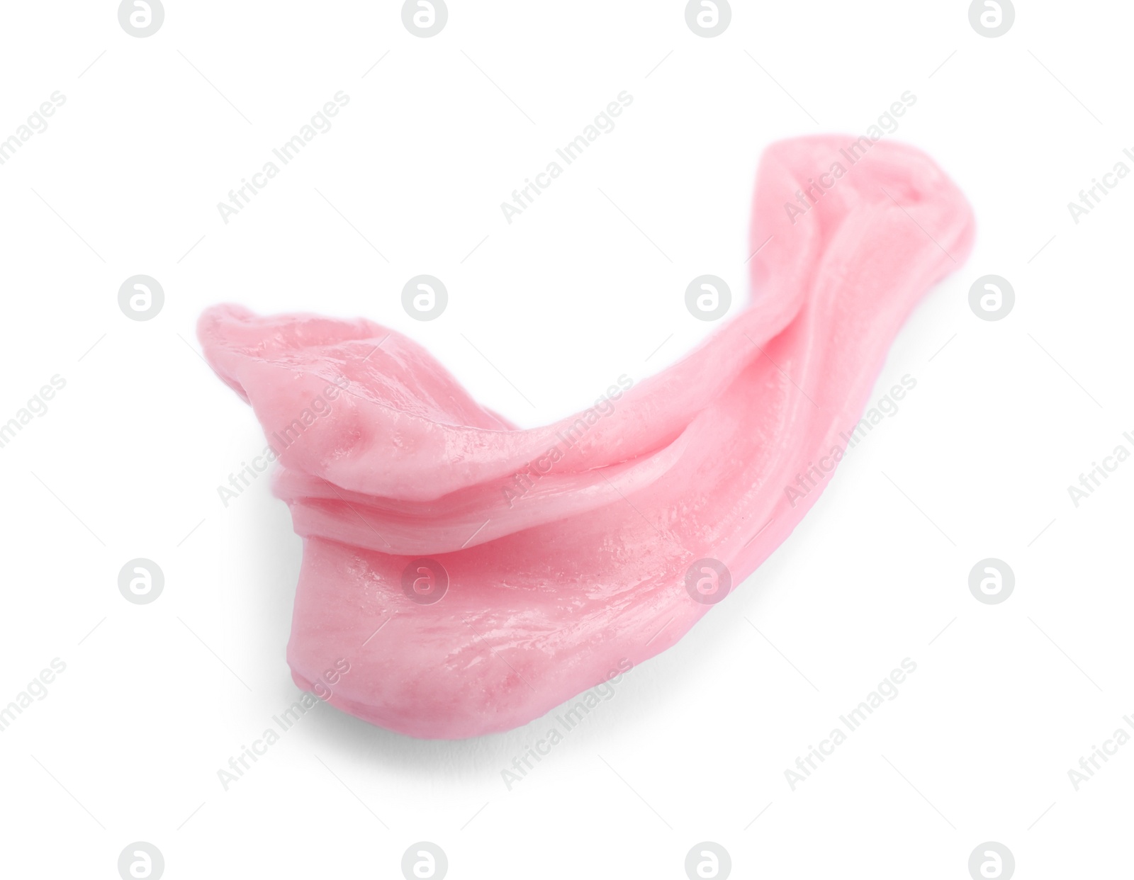 Photo of One used chewing gum isolated on white