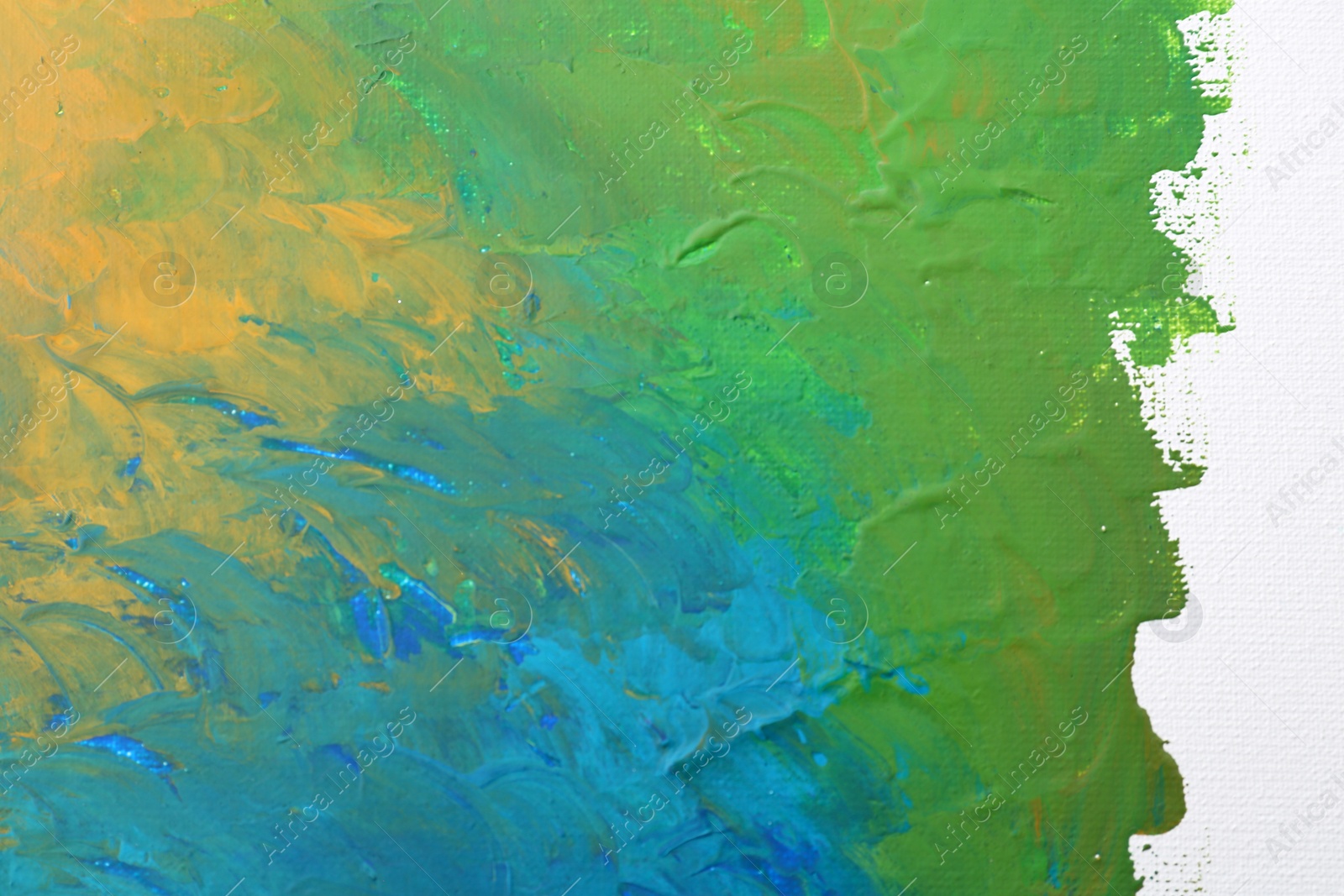 Photo of Abstract colorful artwork as background, closeup view