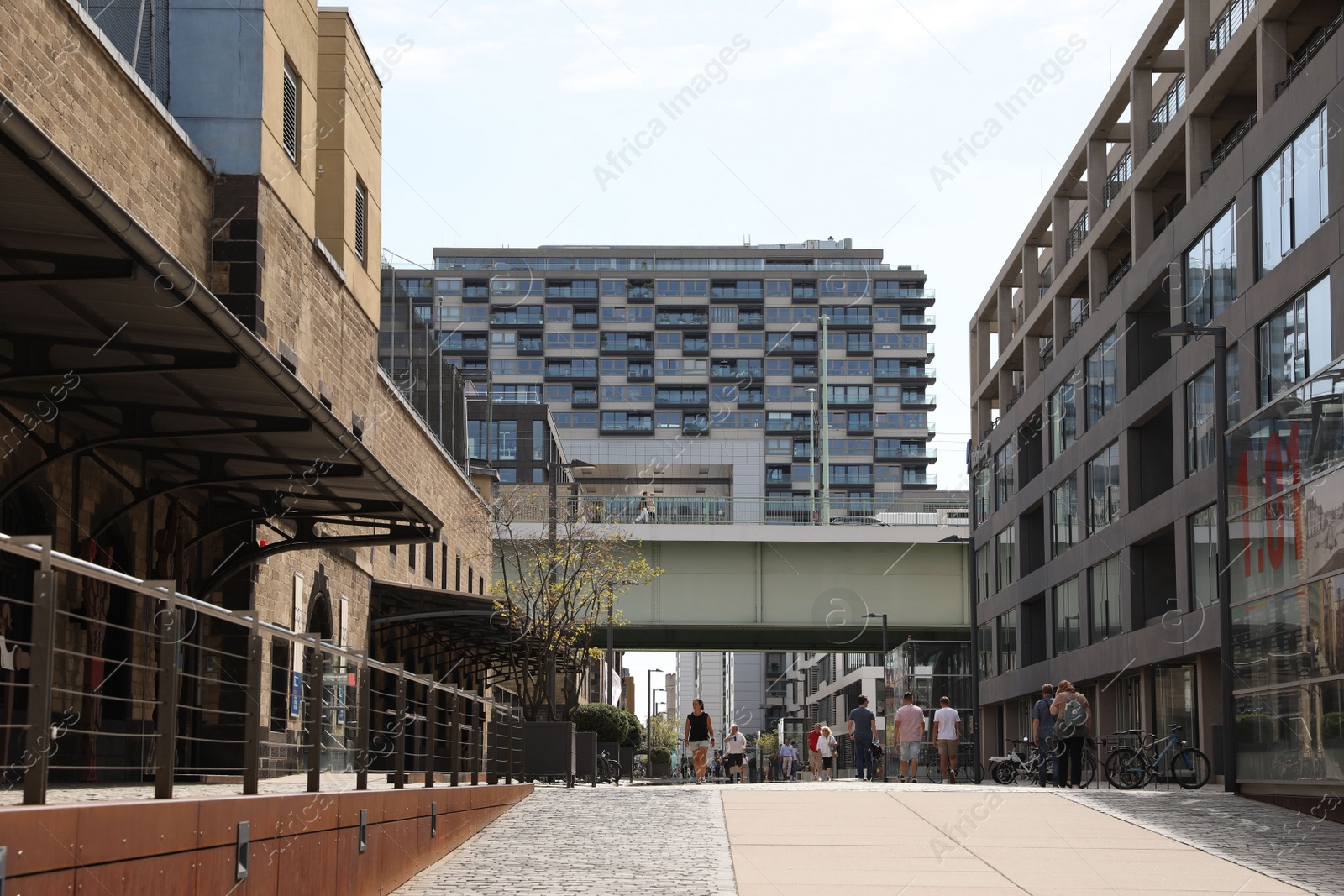 Photo of Cologne, Germany - August 28, 2022: Beautiful view of city street with different architecture