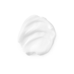 Photo of Cream sample isolated on white, top view