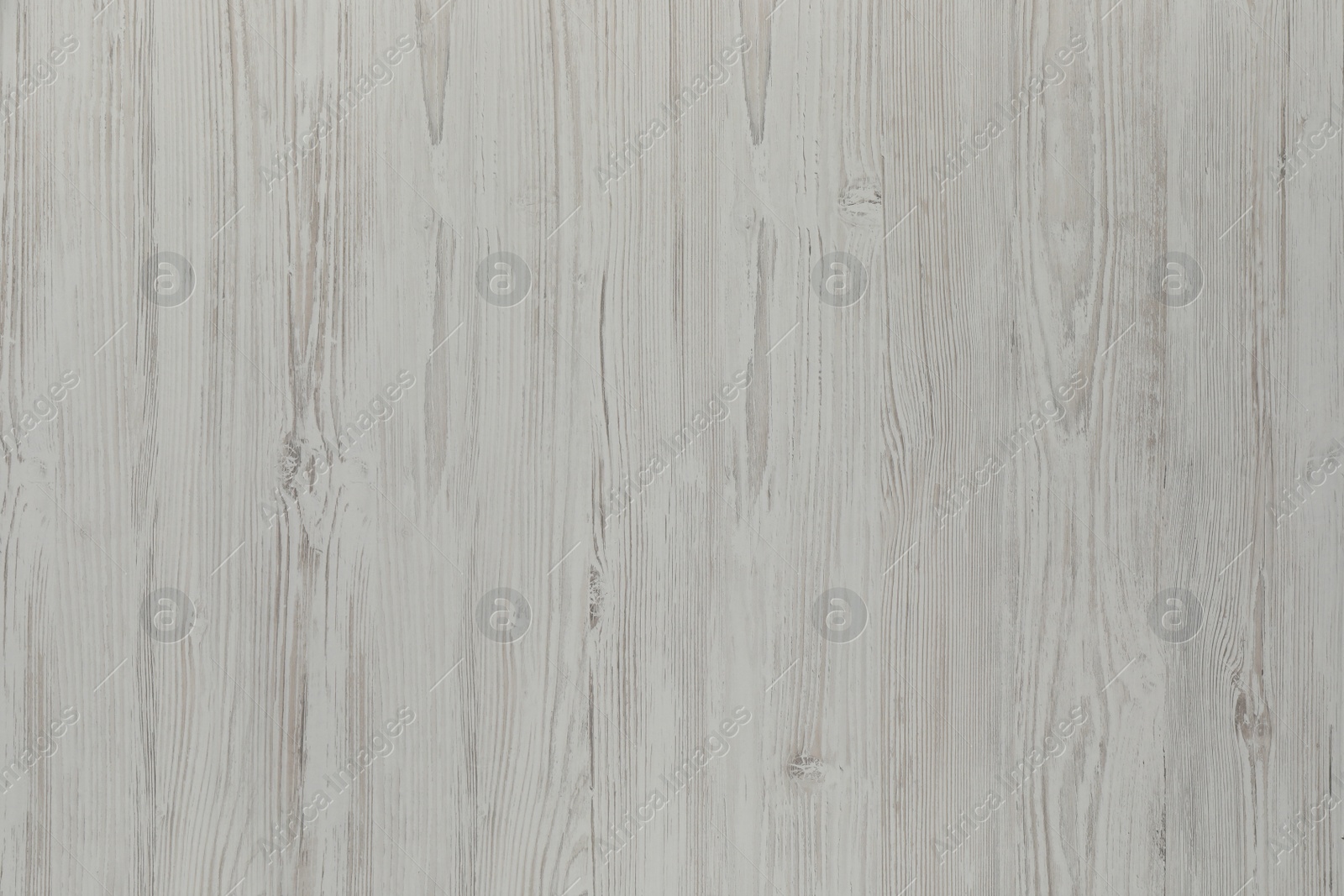 Photo of Texture of white wooden surface as background, top view