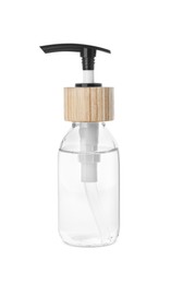 Photo of Bottle with dispenser cap isolated on white