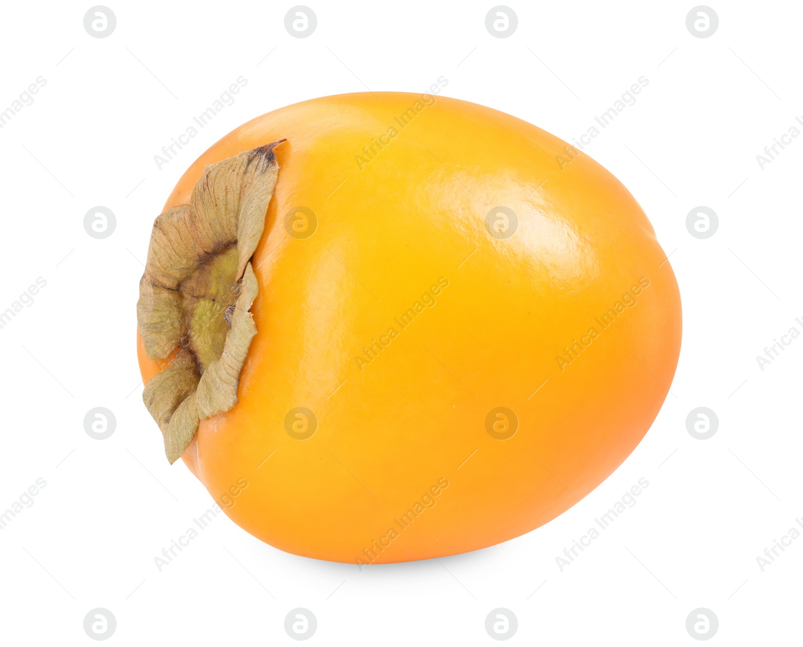 Photo of Delicious ripe juicy persimmon isolated on white