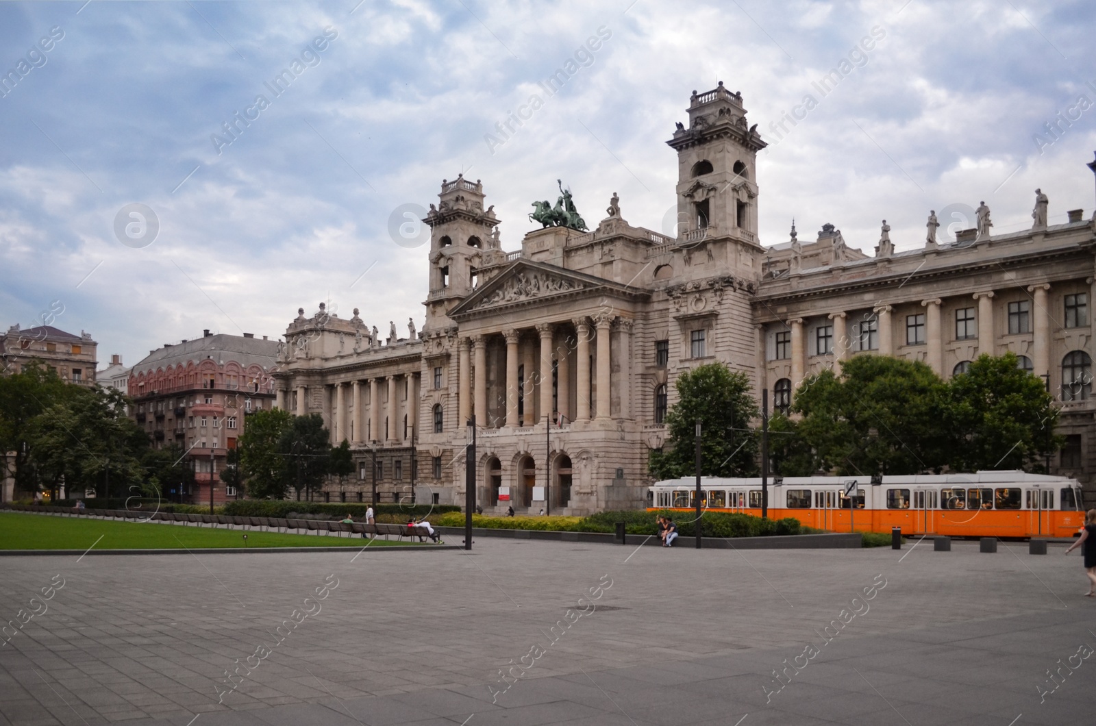 Photo of BUDAPEST, HUNGARY - JUNE 17, 2018: Beautiful view of Ethnographic Museum building