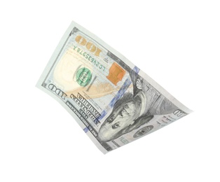 One dollar banknote on white background. National American currency