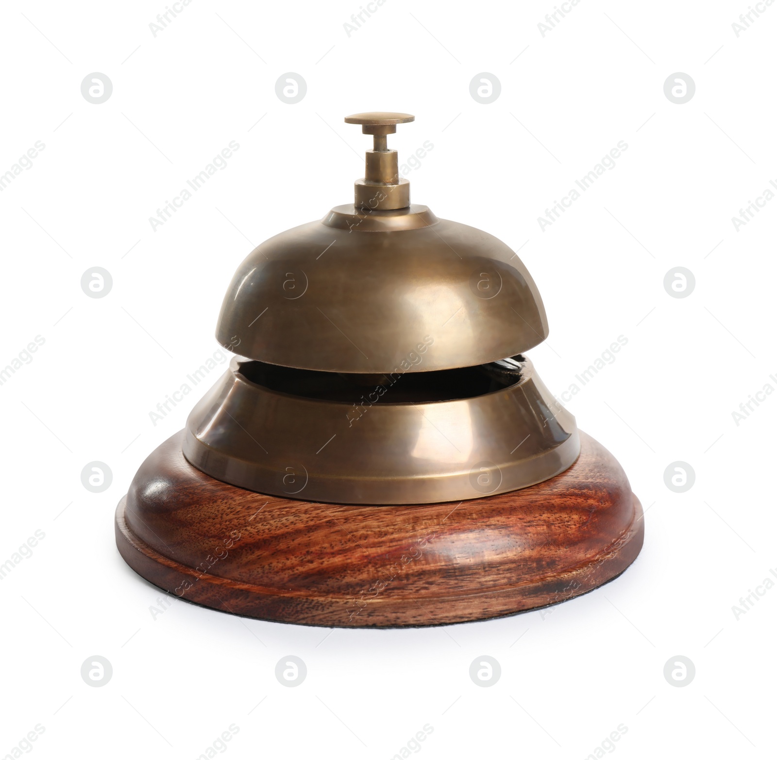 Photo of Call bell isolated on white. Hotel service