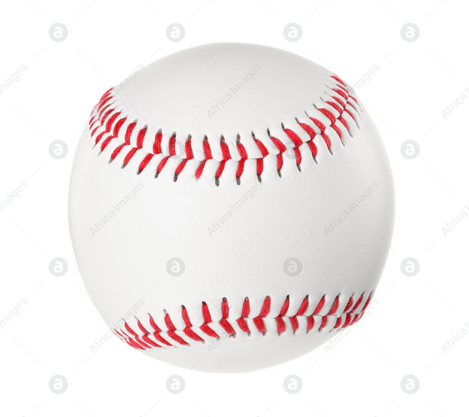 Photo of One baseball ball isolated on white. Sport equipment