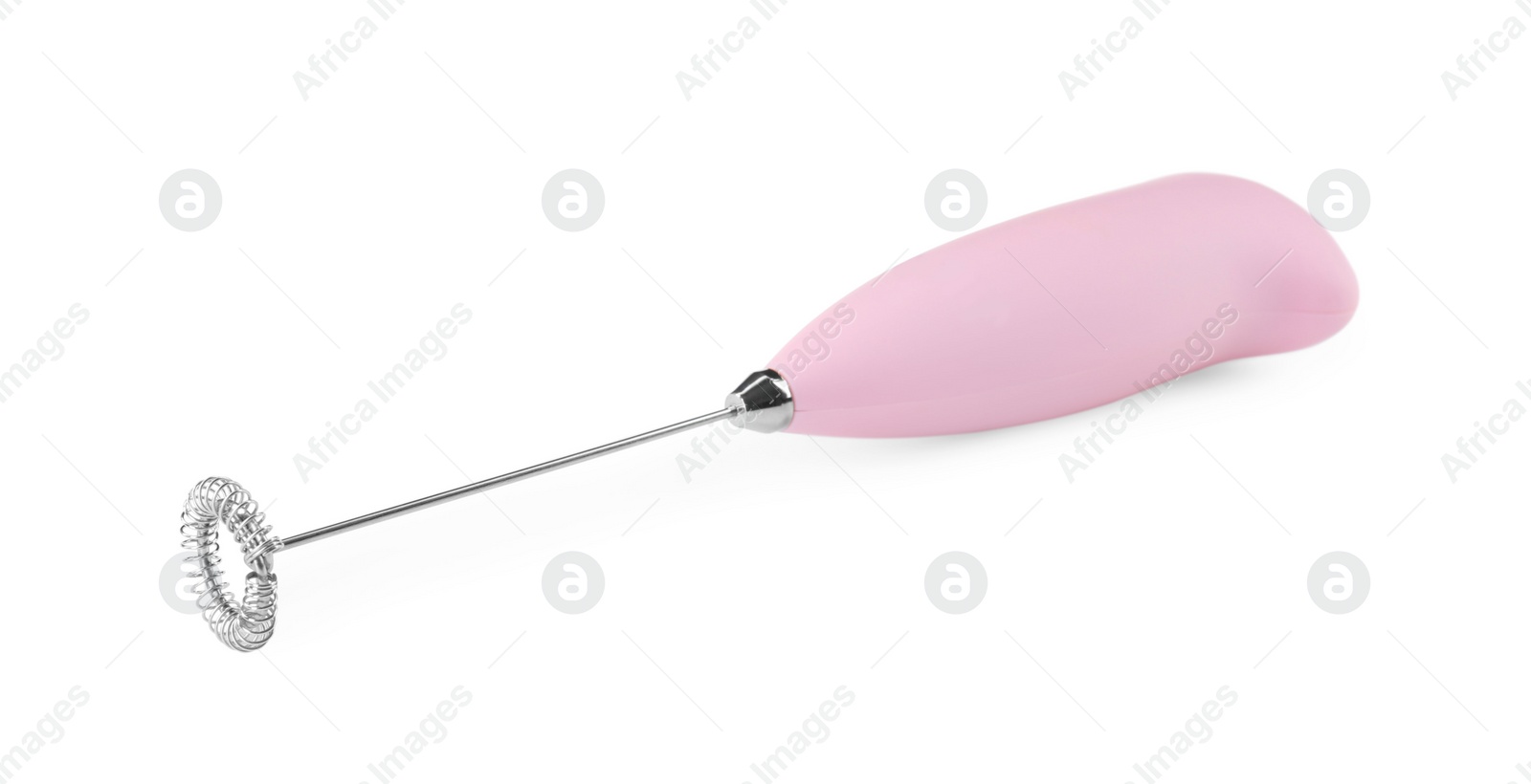 Photo of One milk frother wand isolated on white