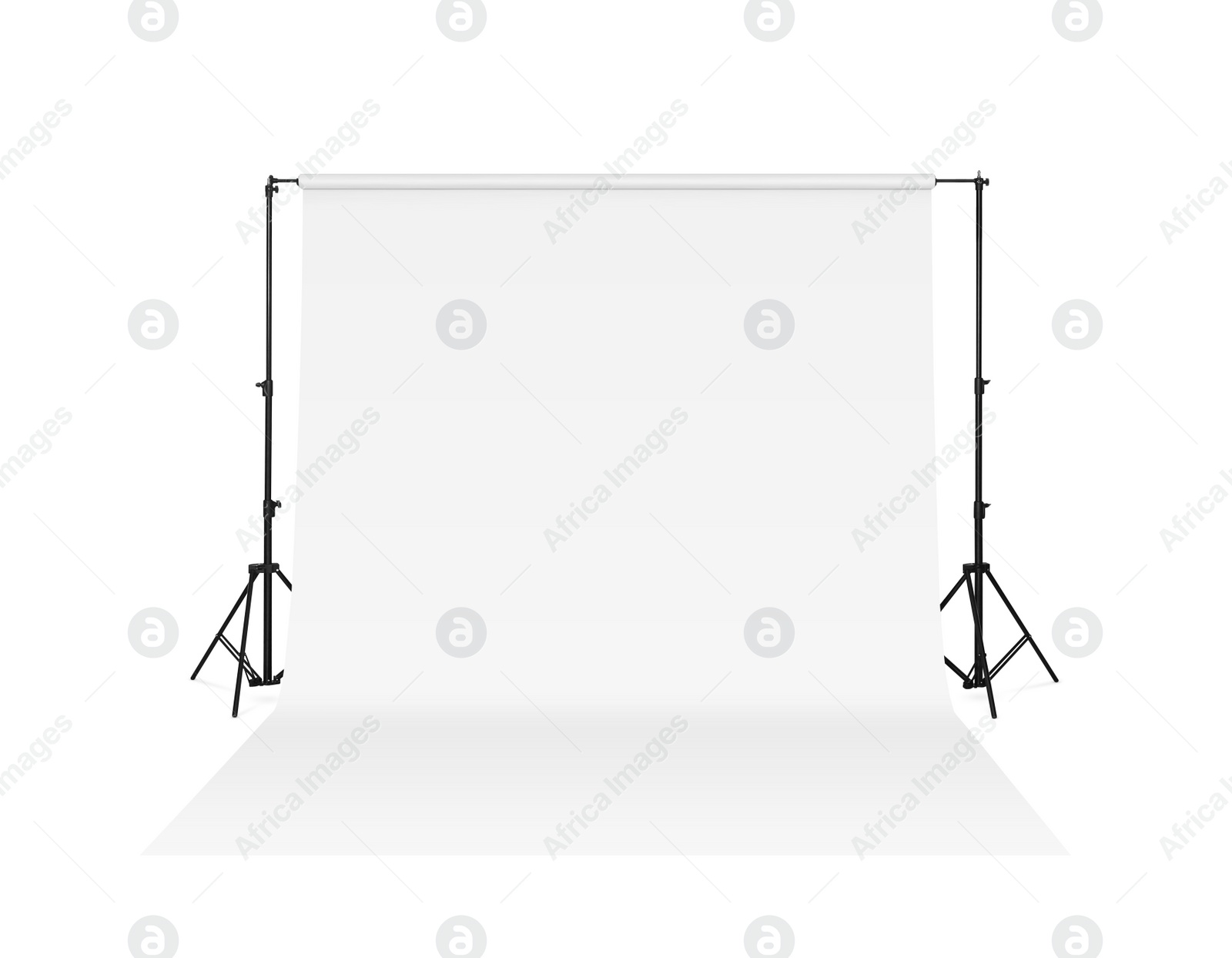 Image of Modern photo background isolated on white. Professional studio equipment