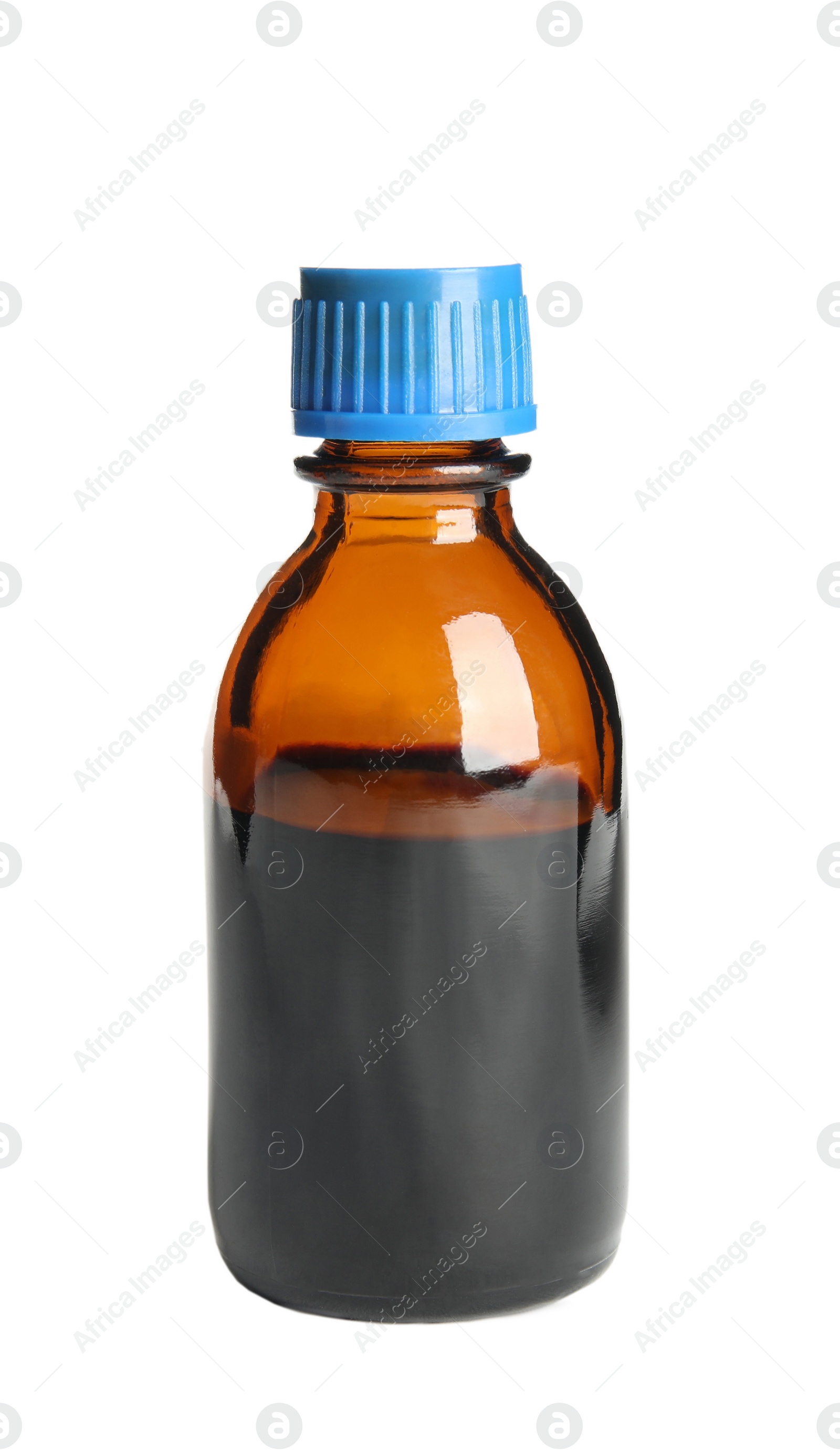 Photo of Bottle of medical iodine isolated on white