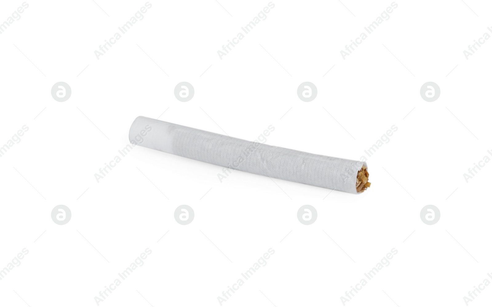 Photo of Hand rolled tobacco cigarette isolated on white