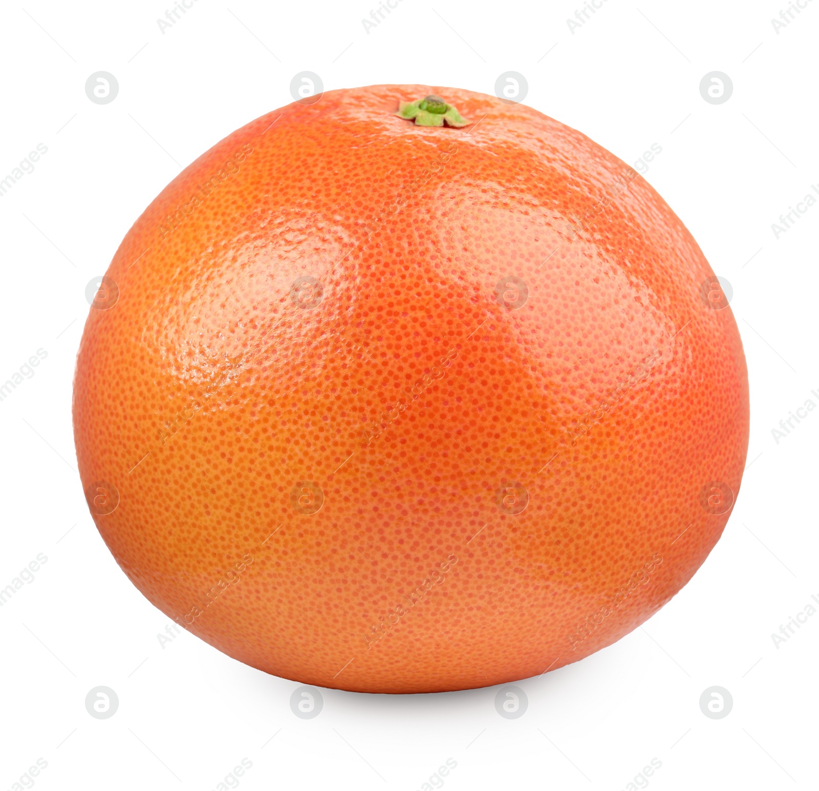 Photo of Fresh ripe grapefruit isolated on white. Citrus fruit