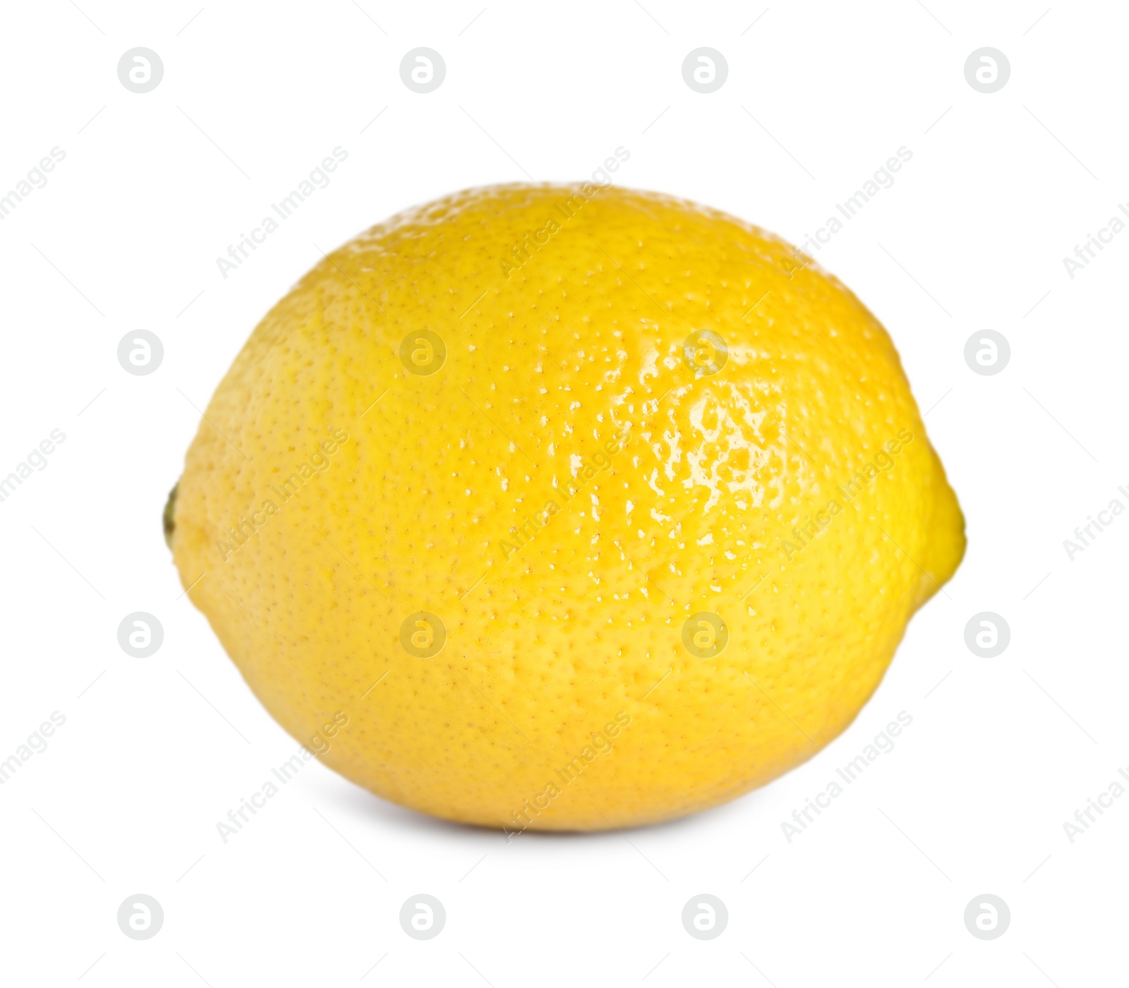 Photo of Fresh lemon isolated on white. Citrus fruit