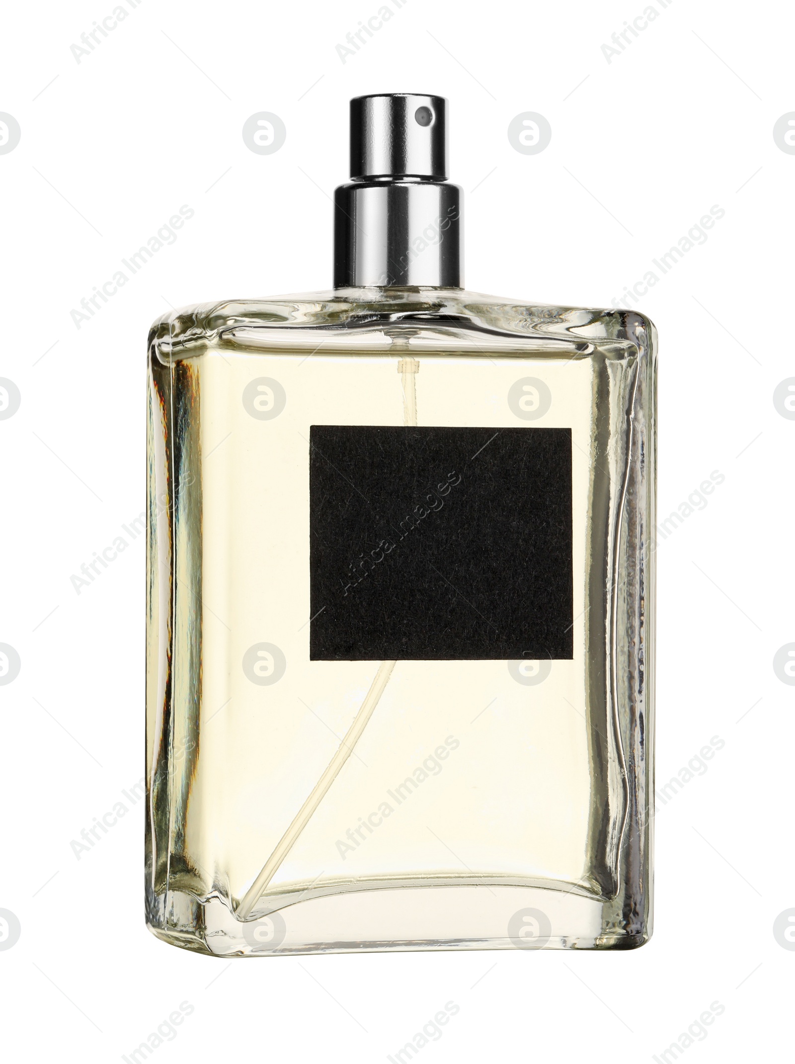 Photo of Luxury perfume in bottle isolated on white