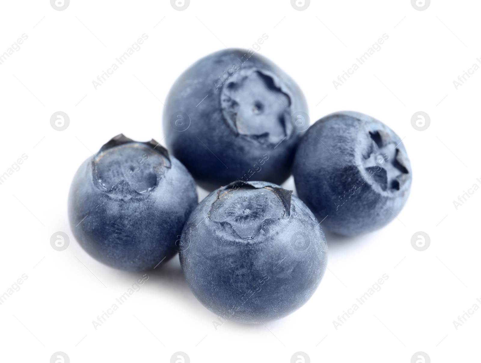 Photo of Fresh raw tasty blueberries isolated on white