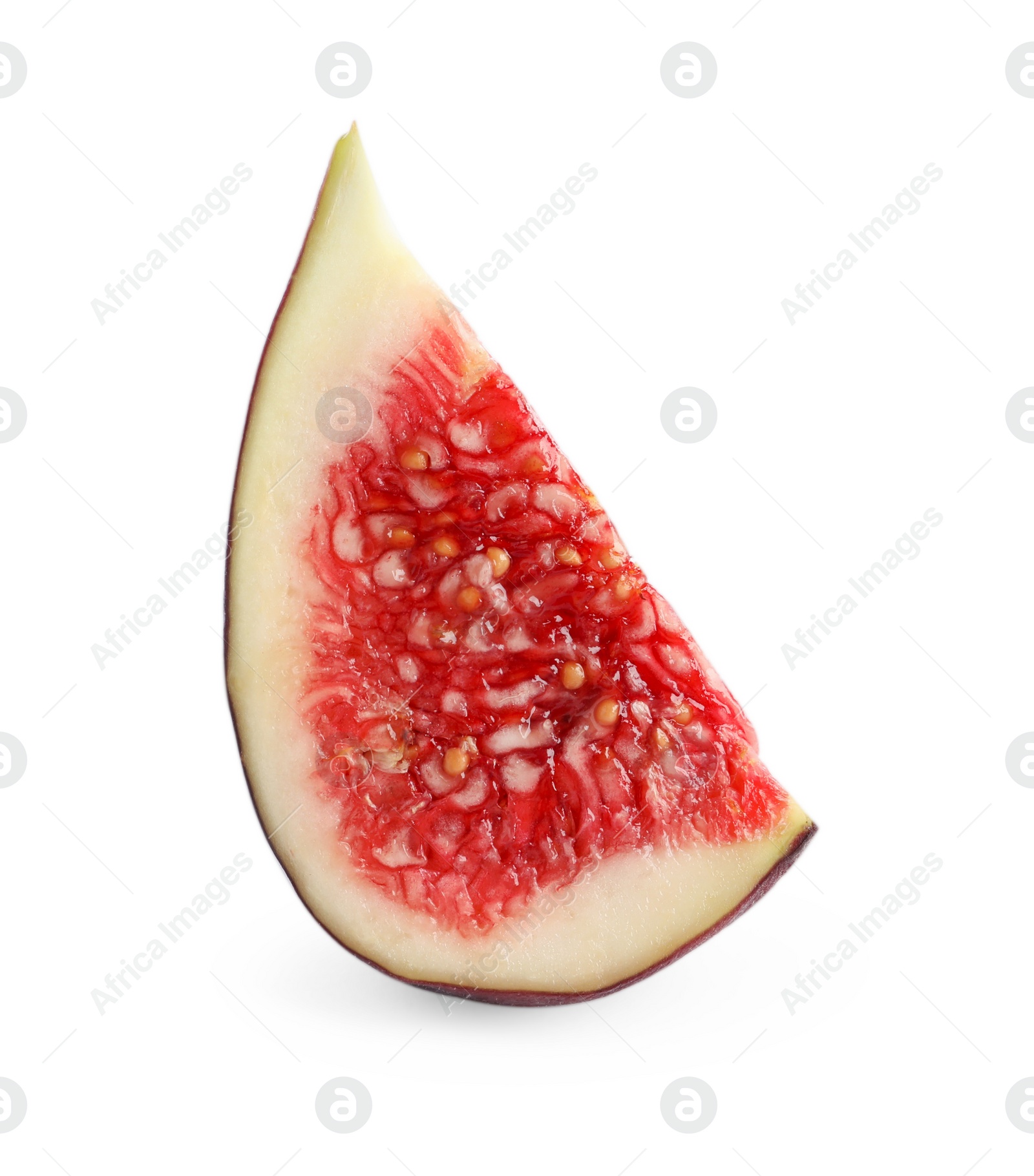 Photo of Piece of fresh fig isolated on white