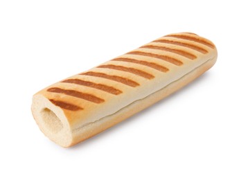 Fresh hot dog bun isolated on white