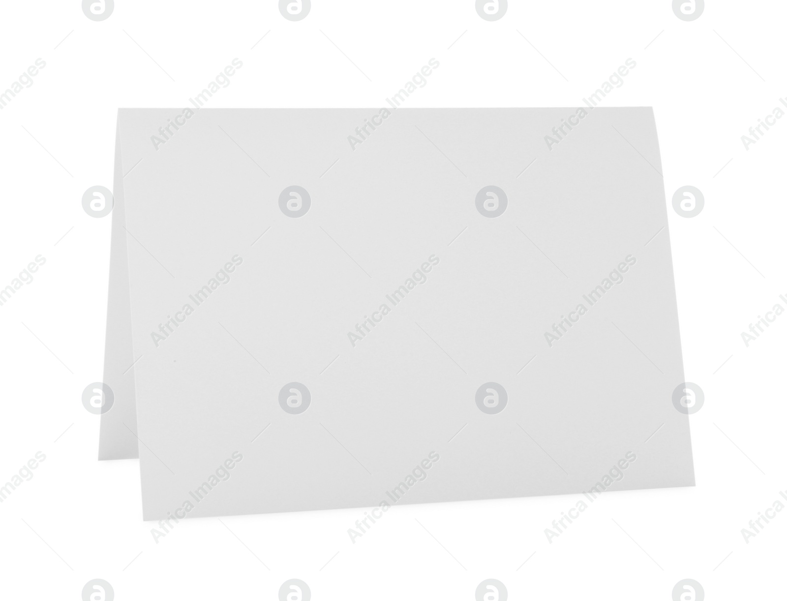 Photo of Blank paper brochure isolated on white. Mockup for design