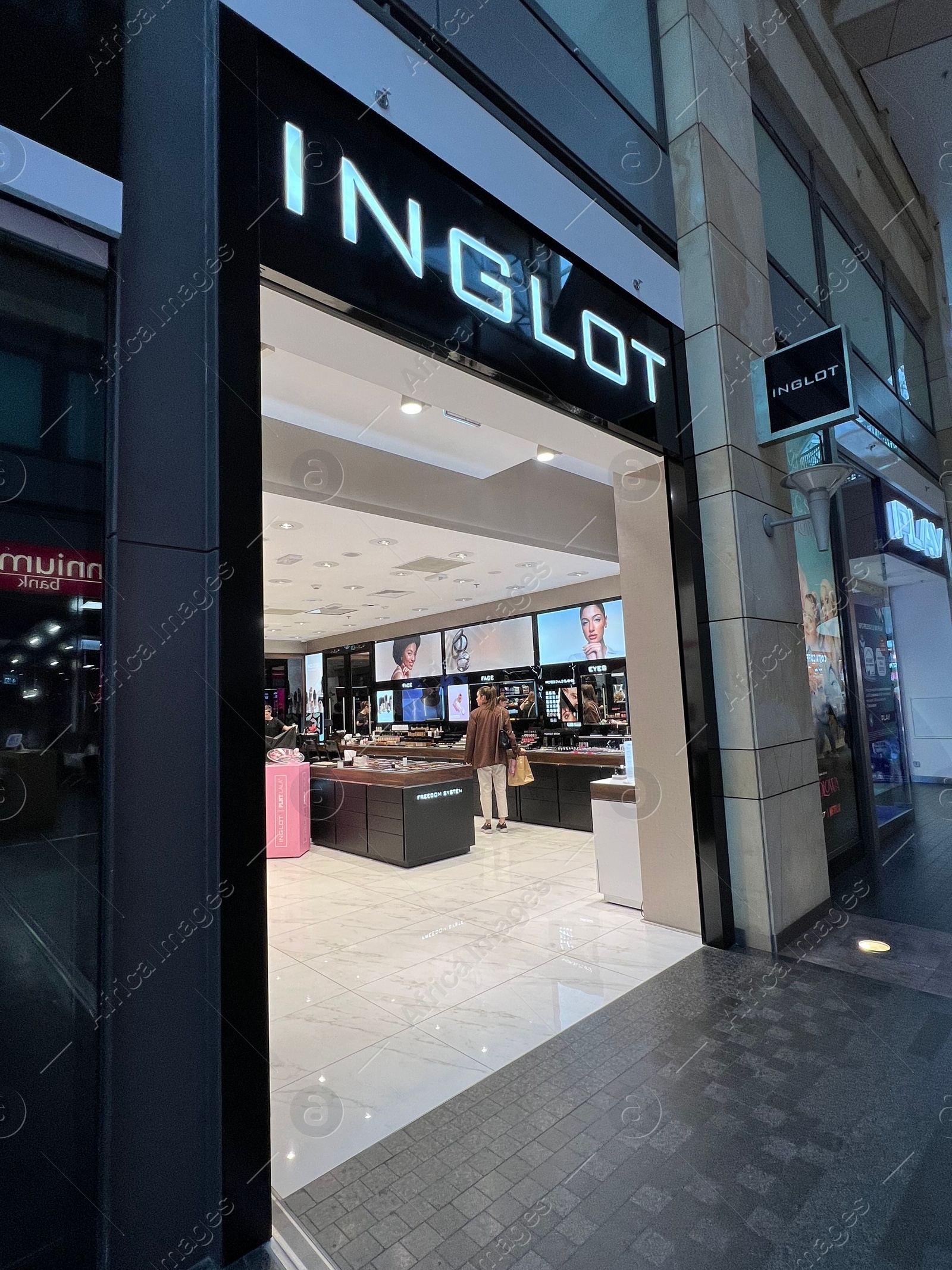 Photo of WARSAW, POLAND - JULY 17, 2022: Inglot cosmetics store in shopping mall