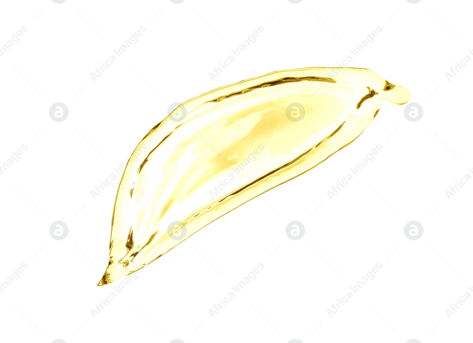 Image of Splash of natural cooking oil on white background