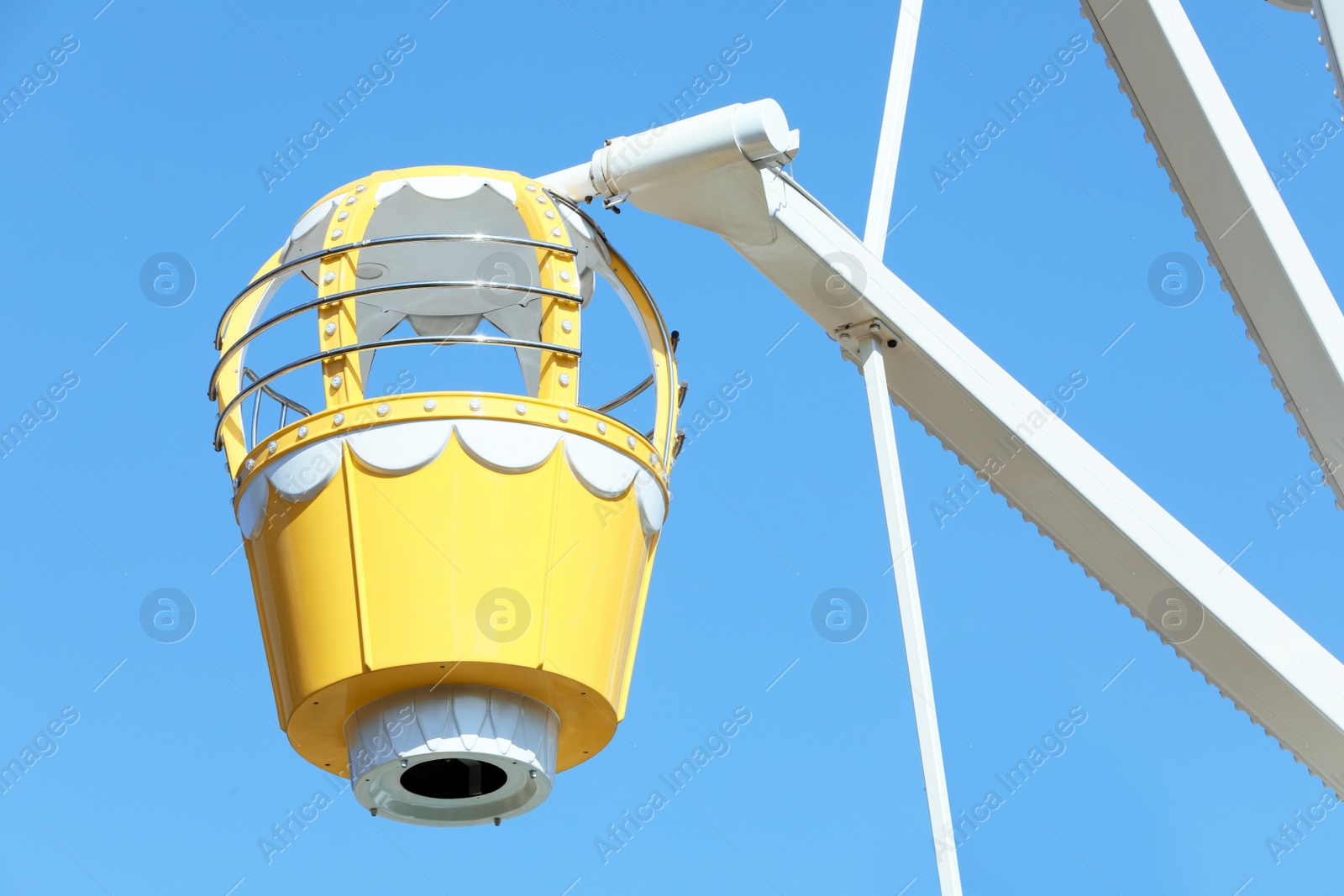 Photo of Cabin of observation wheel outdoors on sunny day