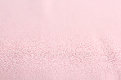 Texture of beautiful pink fabric as background, closeup