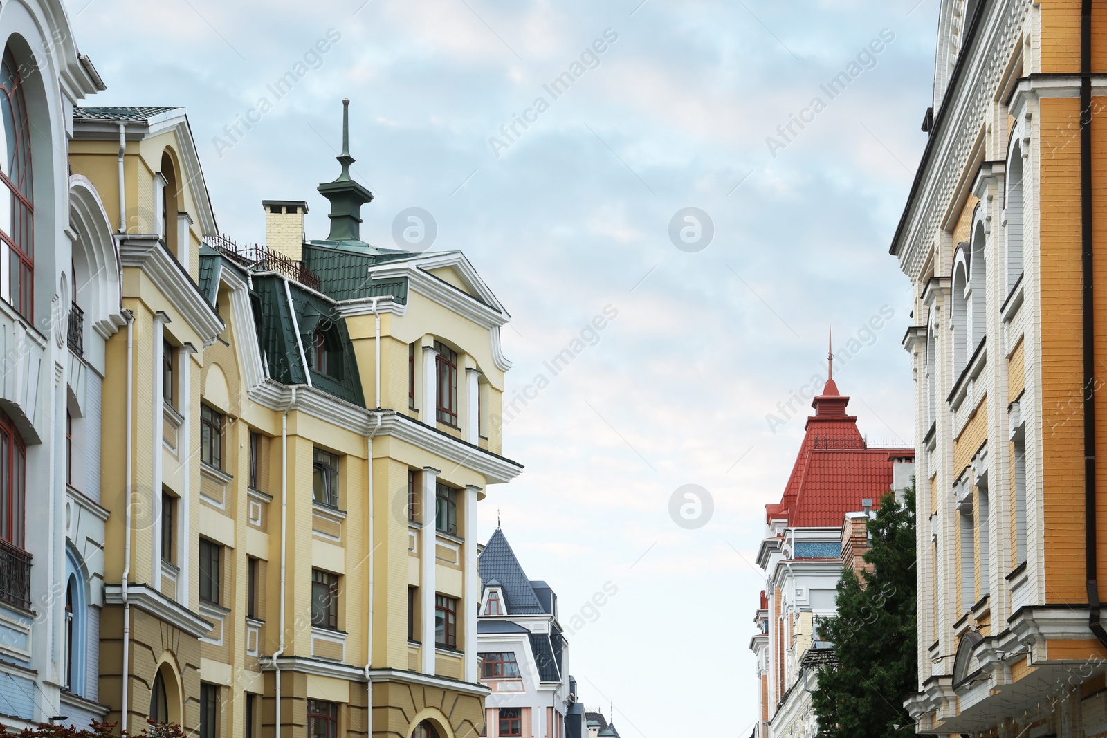 Photo of Picturesque view of cityscape with beautiful buildings