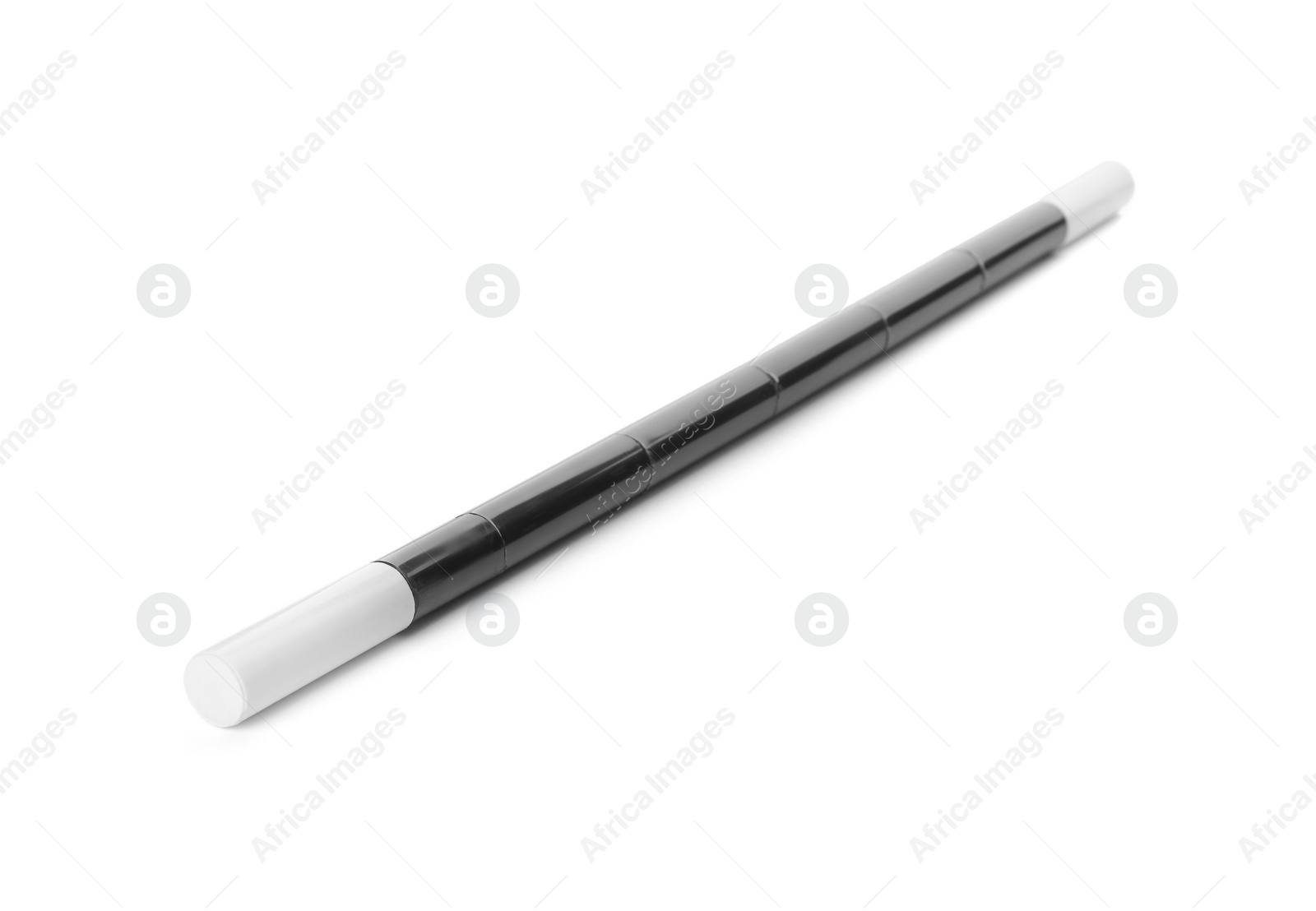 Photo of Beautiful black magic wand isolated on white