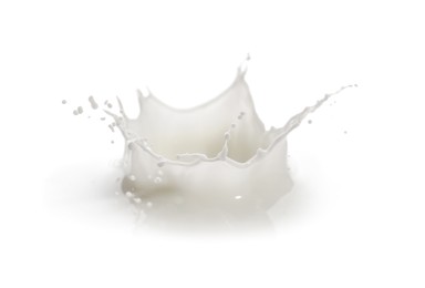 Photo of Splash of fresh milk isolated on white