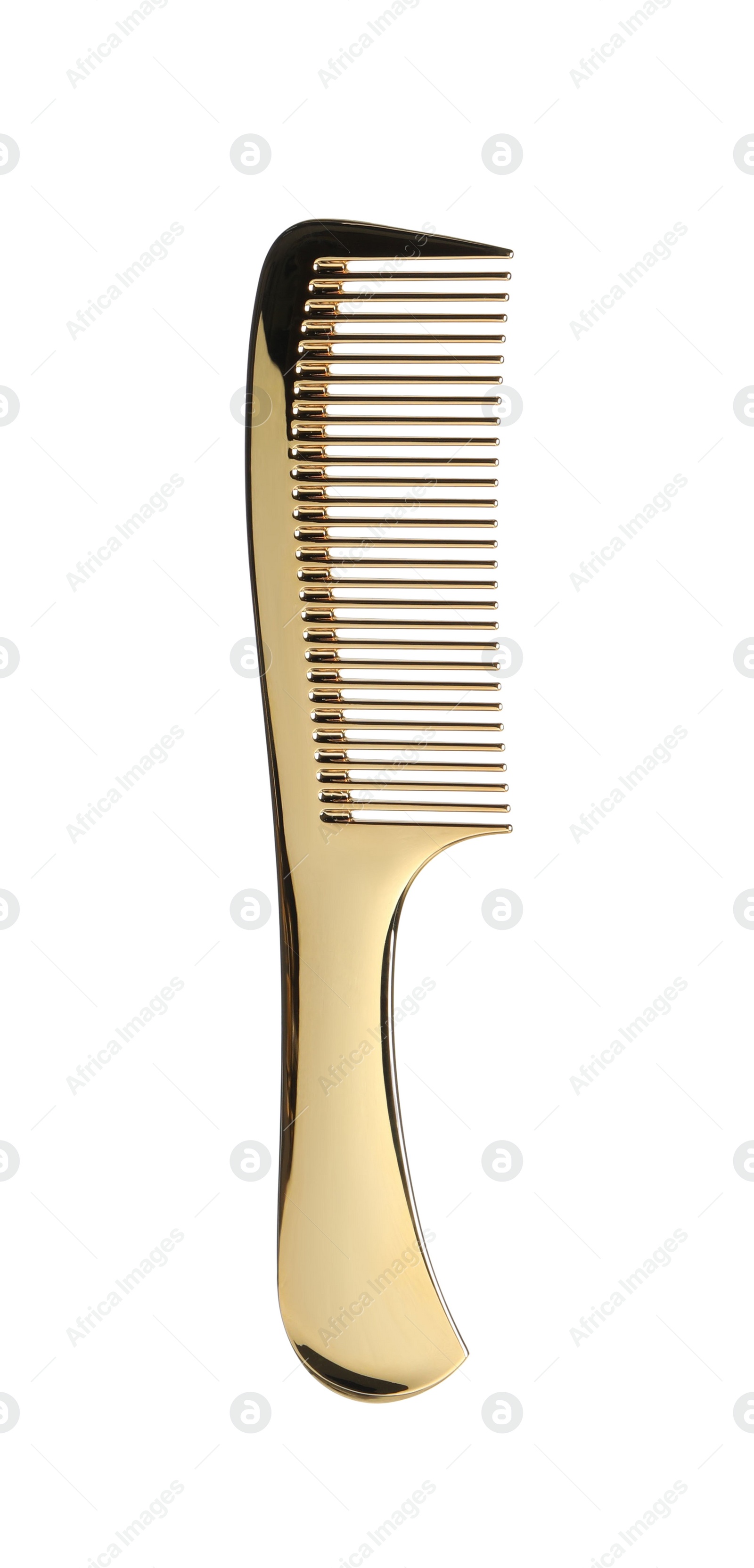 Photo of Hairdresser tool. Hair comb isolated on white