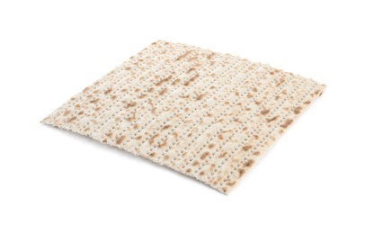 Passover matzo isolated on white. Pesach celebration