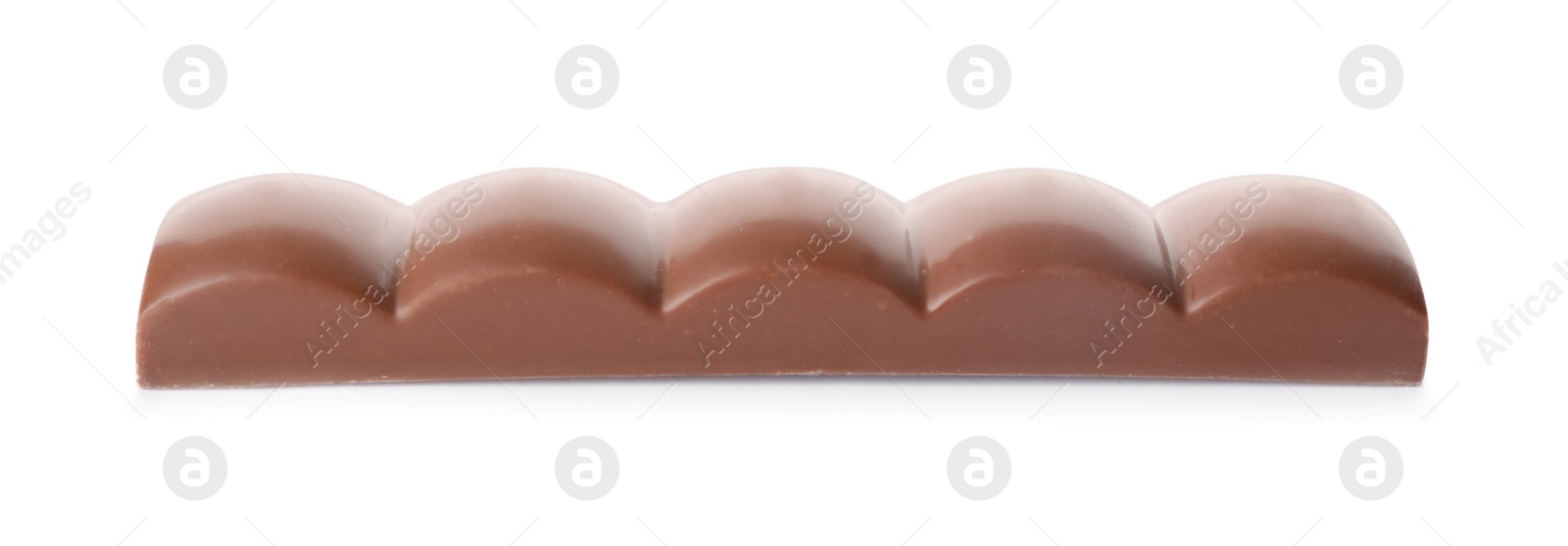 Photo of Mini milk chocolate bar isolated on white