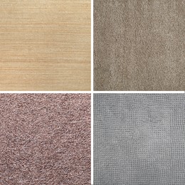 Image of Collage with carpet textures in different colors