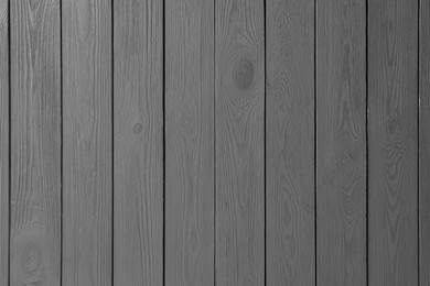 Photo of Texture of grey wooden surface as background, top view