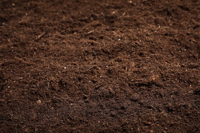 Textured fertile soil as background. Gardening season