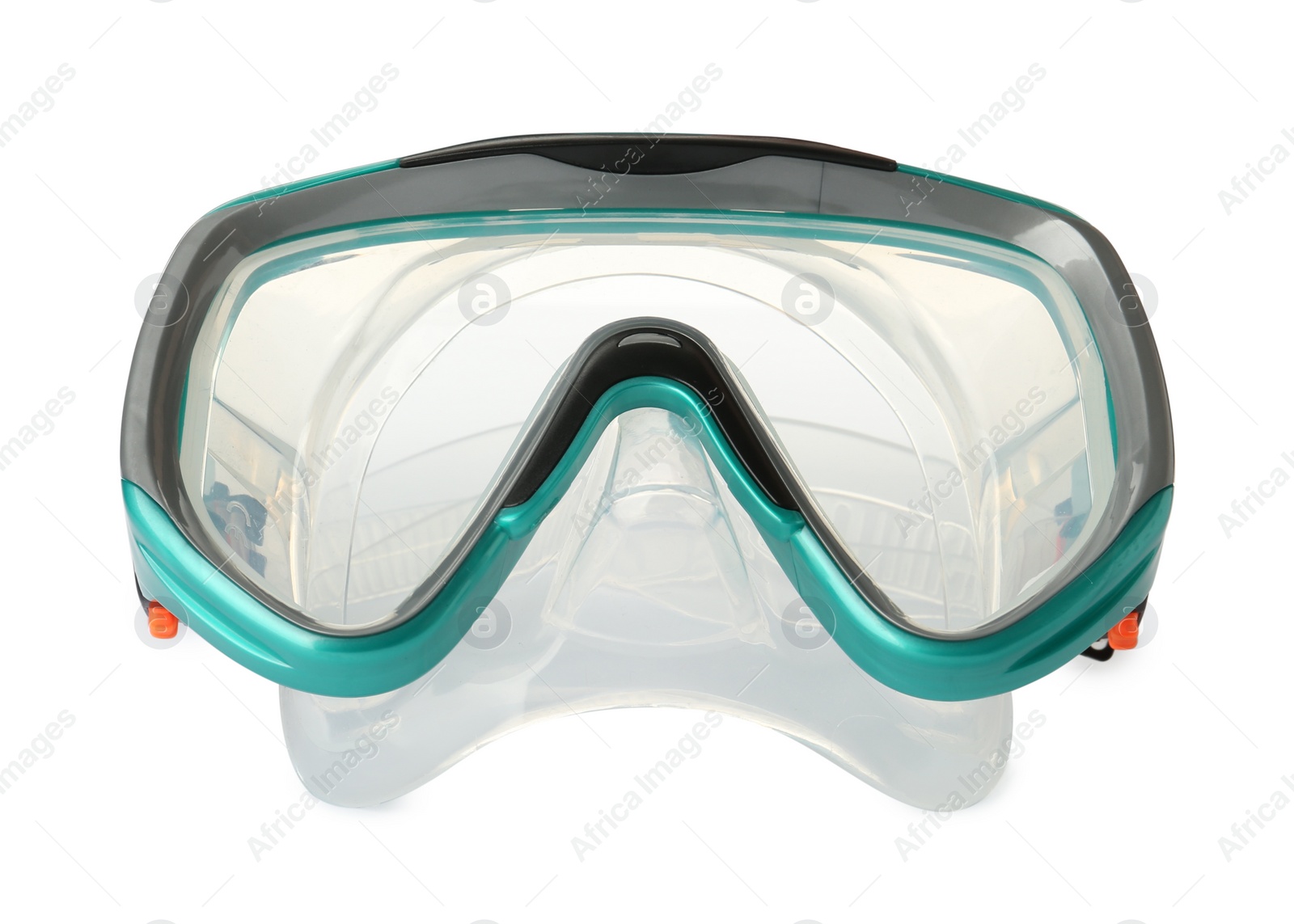 Photo of Underwater mask isolated on white. Diving equipment