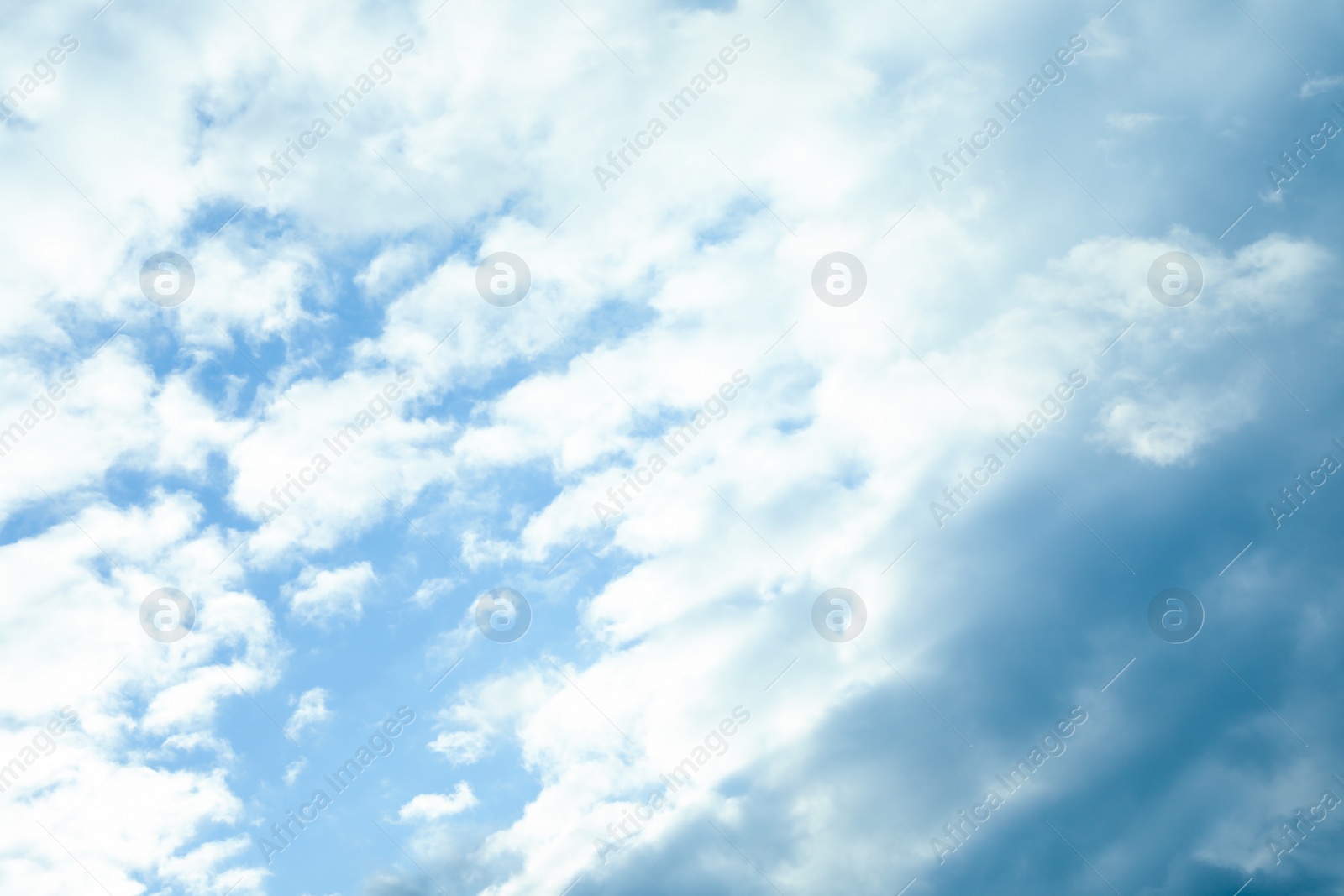 Photo of Beautiful blue sky with clouds on sunny day