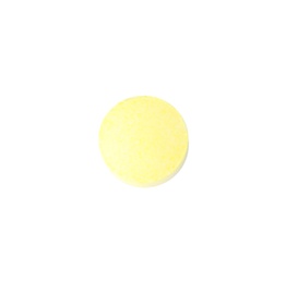 Photo of Pill on white background, top view. Medical care and treatment