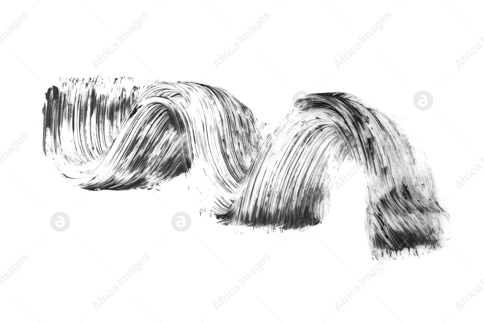 Photo of Stroke of mascara on white background