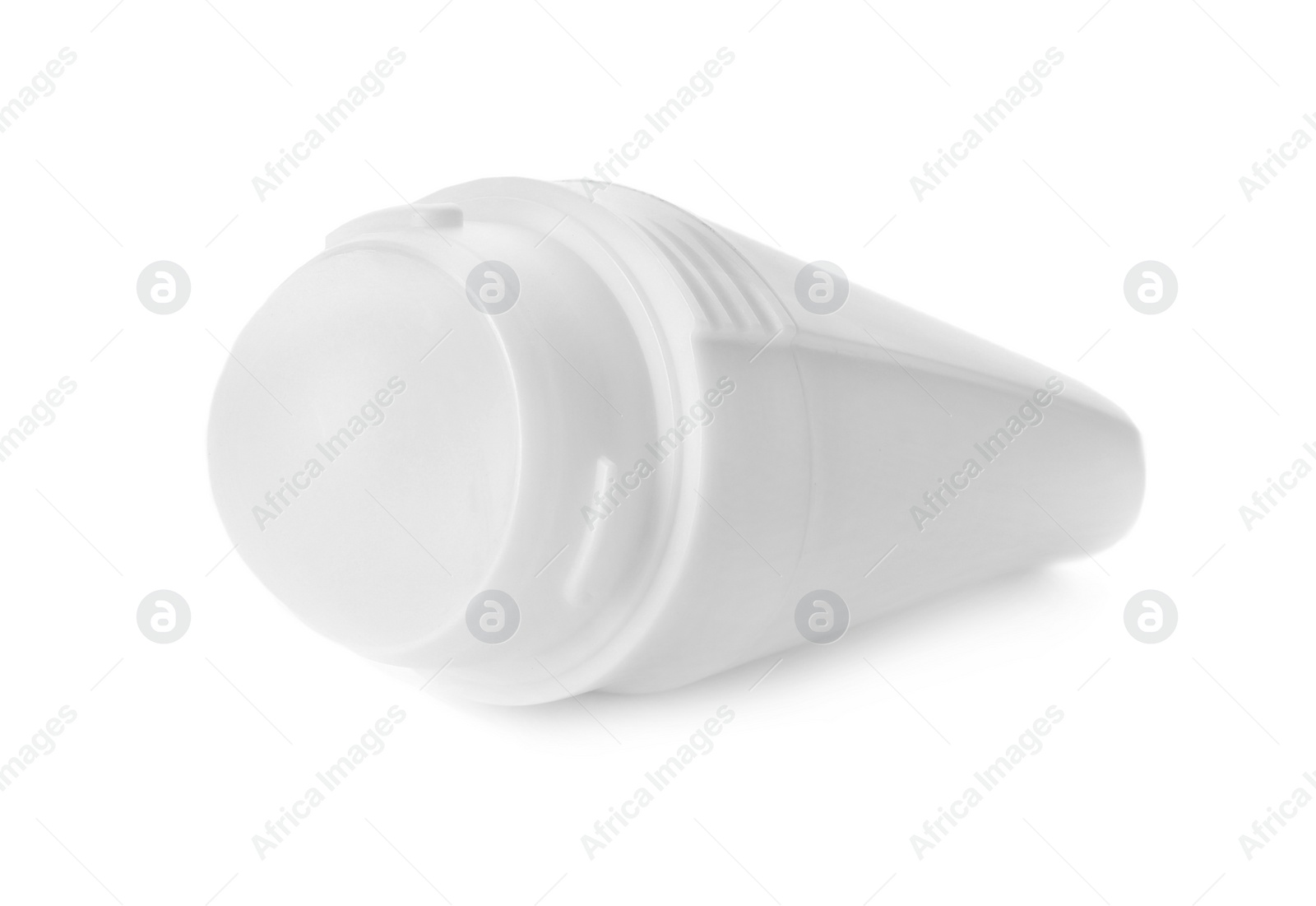 Photo of Roll-on deodorant on white background. Skin care