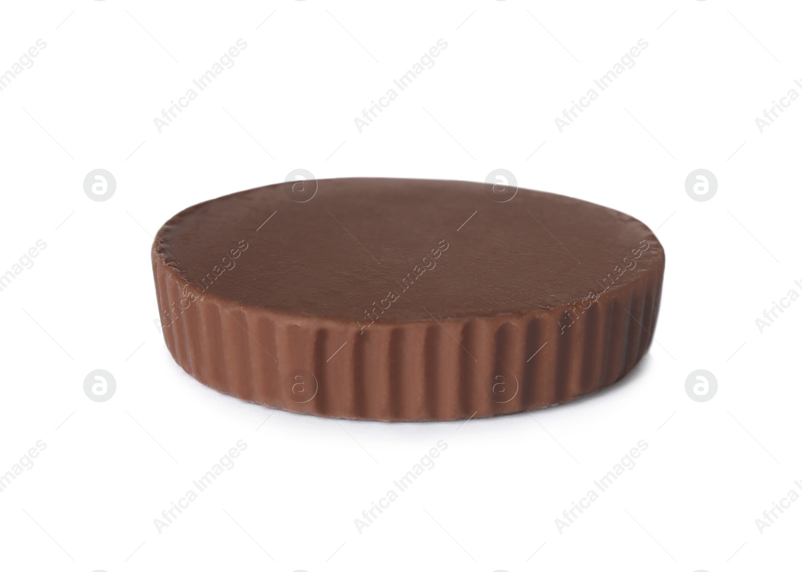 Photo of Sweet peanut butter cup isolated on white